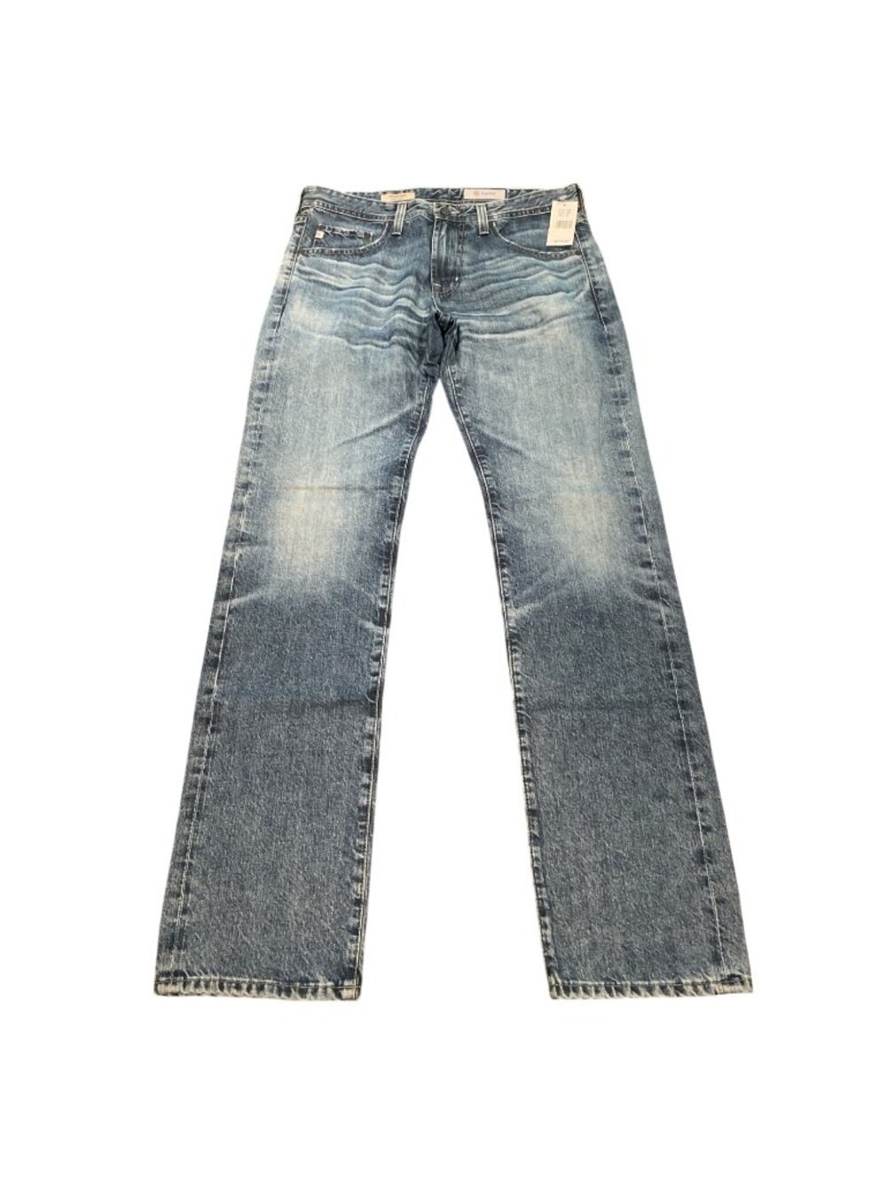 AG Matchbox Slim Straight Jean 32x33 Medium Wash Distressed Stretch AG-Ed Denim
